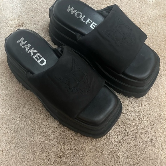 Naked Wolfe Black Platform Shoes - Picture 4 of 5